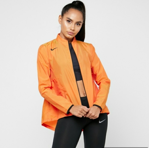 Nike Jackets & Blazers - Nike Orange Full-Zip Running Jacket